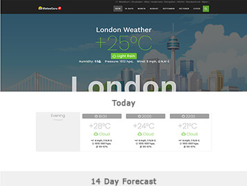 Our Works: UK Weather Website