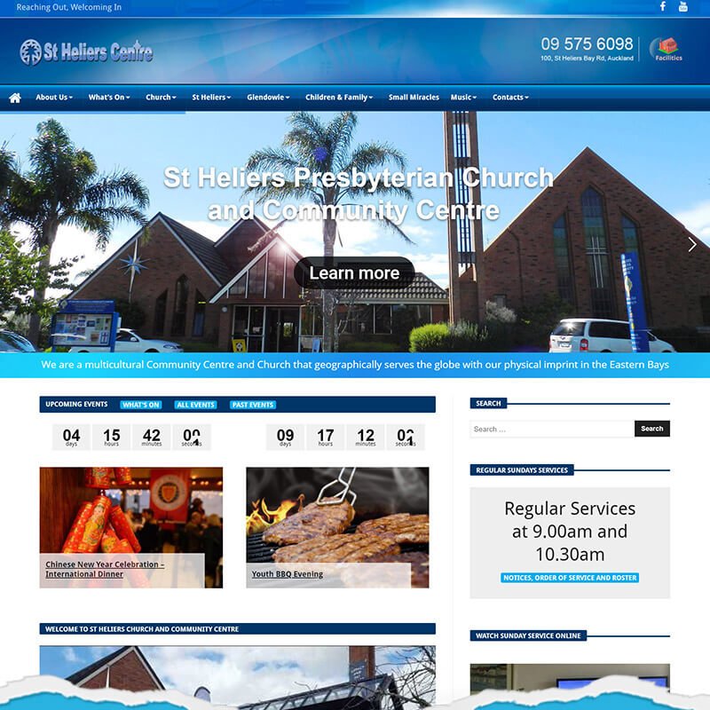 Church, nonprofit website