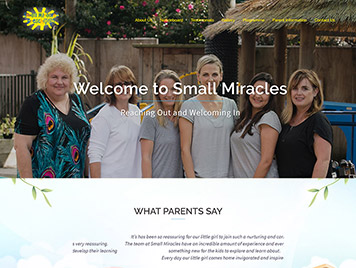 Our Works: Preschool website